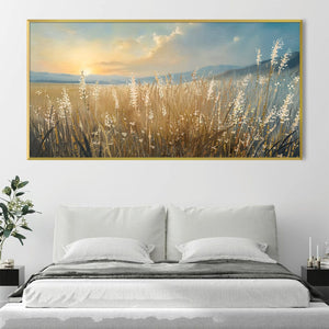 Meadow Murmurs Canvas Art Clock Canvas
