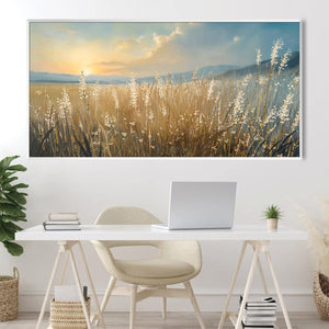 Meadow Murmurs Canvas Art Clock Canvas