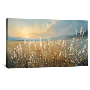 Meadow Murmurs Canvas Art Clock Canvas