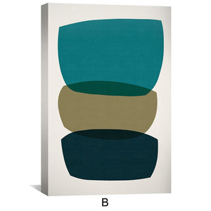 Meditation Stones Canvas Art Clock Canvas