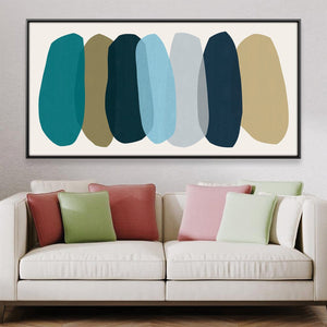 Meditation Stones Landscape Canvas Art Clock Canvas