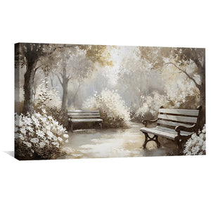 Memory Garden Canvas Art Clock Canvas
