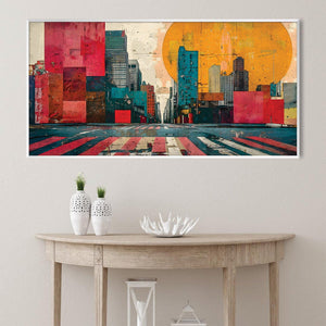 Metropolitan Mosaic Canvas Art Clock Canvas