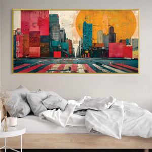 Metropolitan Mosaic Canvas Art Clock Canvas