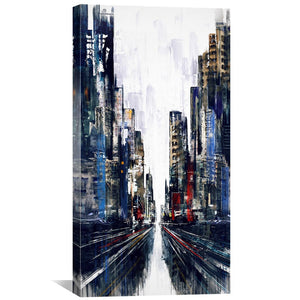 Metropolitan Pulse Canvas Art Clock Canvas