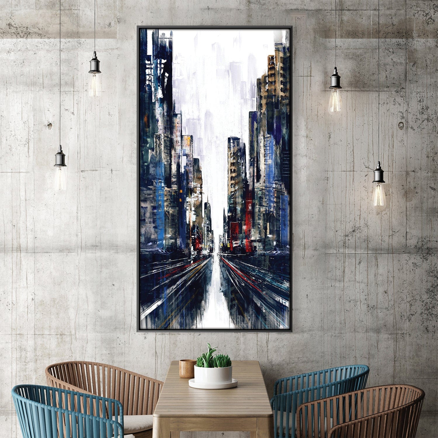 Metropolitan Pulse Canvas Art Clock Canvas