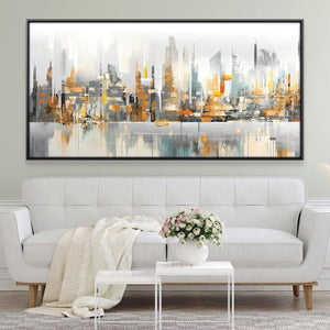 Metropolitan Reflections Canvas Art Clock Canvas