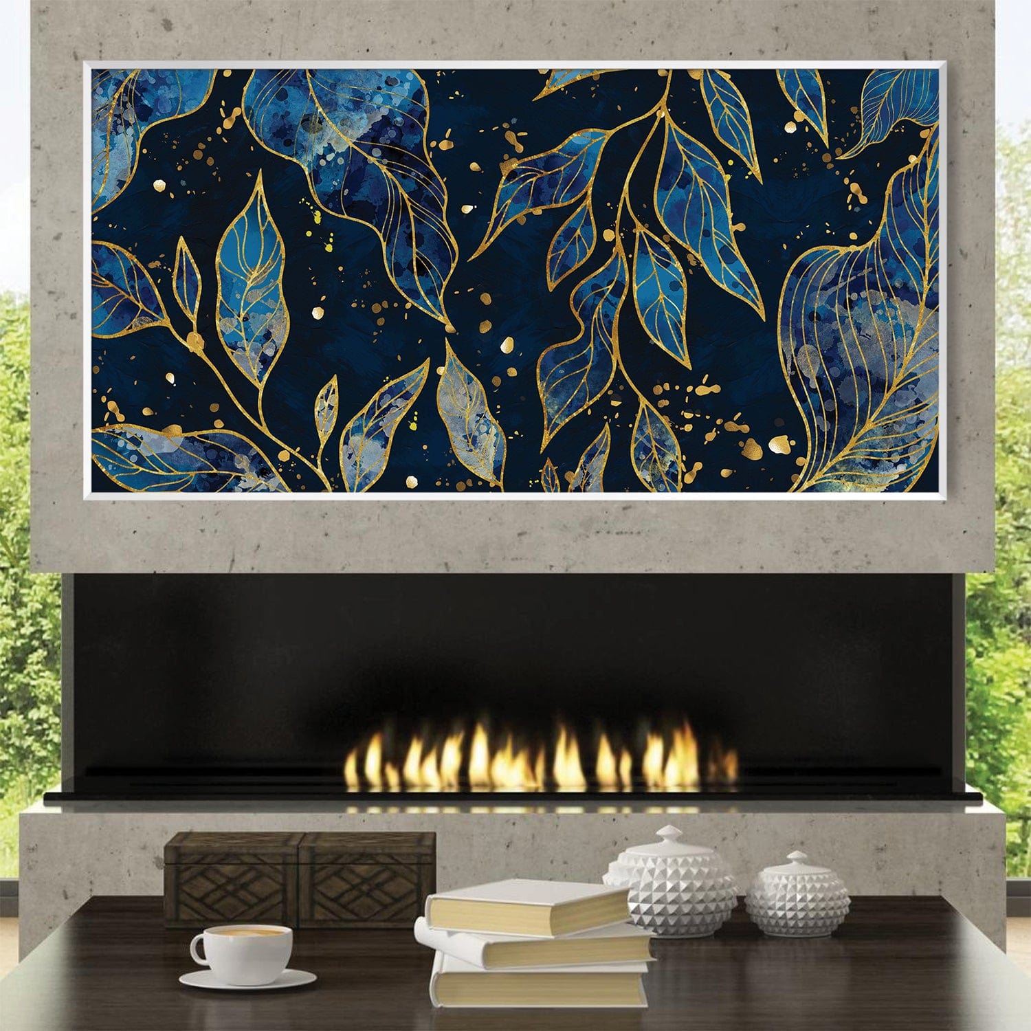 Midnight Elegance Canvas Art Clock Canvas