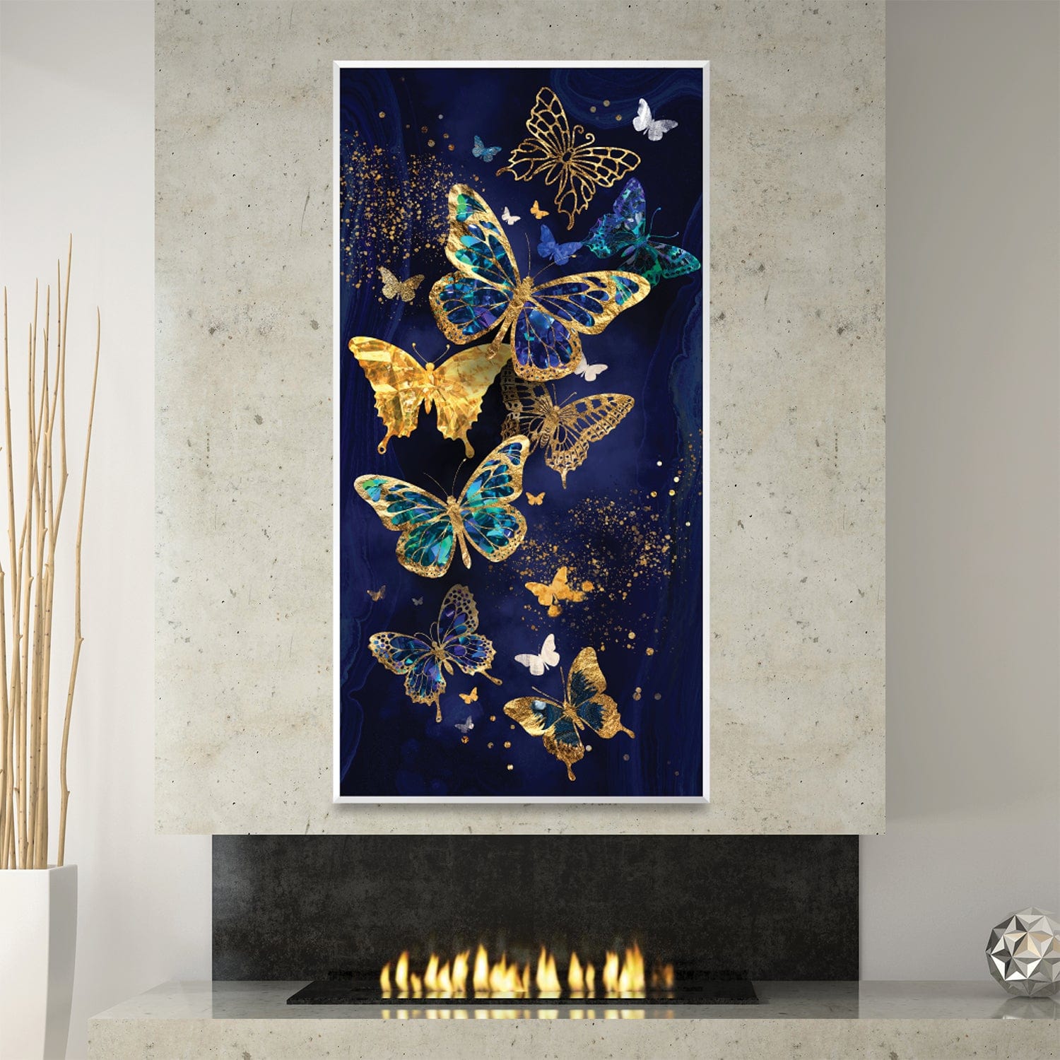 Midnight Flutter Canvas Art Clock Canvas