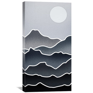 Midnight Ridges Canvas Art Clock Canvas