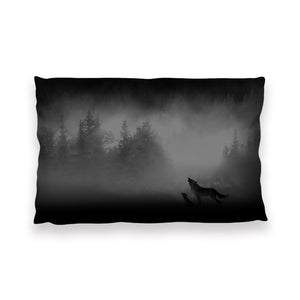 Midnight Wolves Cushion Cushion 13 x 19in Clock Canvas