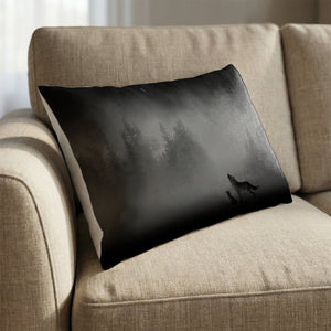 Midnight Wolves Cushion Cushion 13 x 19in Clock Canvas