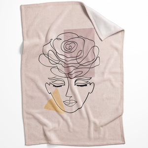 Minimal Beauty B Blanket Blanket 75 x 100cm Clock Canvas