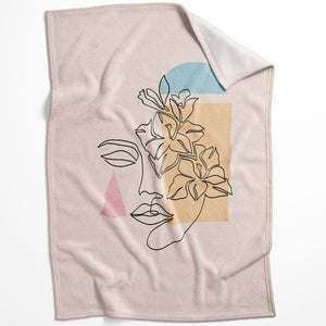 Minimal Beauty C Blanket Blanket 75 x 100cm Clock Canvas
