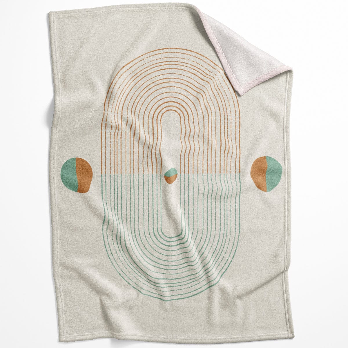 Minimal Shapes B Blanket Blanket 75 x 100cm Clock Canvas