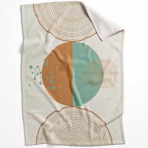 Minimal Shapes C Blanket Blanket 75 x 100cm Clock Canvas