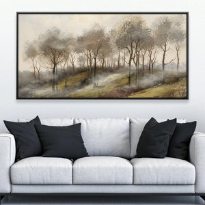 Mist on Maple Hill Canvas Art Clock Canvas