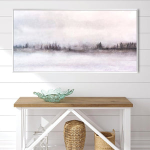 Misty Cascade Canvas Art Clock Canvas