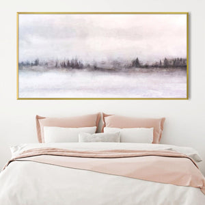 Misty Cascade Canvas Art Clock Canvas