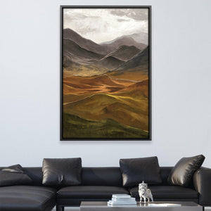 Misty Vale Horizon Canvas Art 12 x 18in / Canvas Clock Canvas