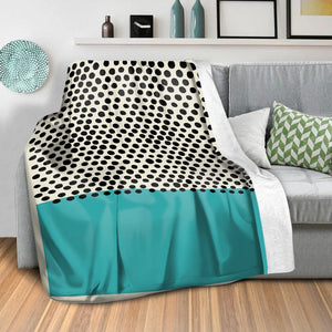Modern Ocean B Blanket Blanket Clock Canvas
