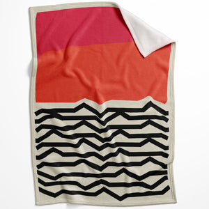 Modern Ocean C Blanket Blanket 75 x 100cm Clock Canvas