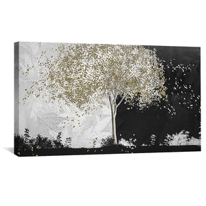 Monochrome Harvest Canvas Art Clock Canvas