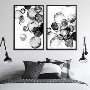 Monochrome Magic Canvas Art Clock Canvas
