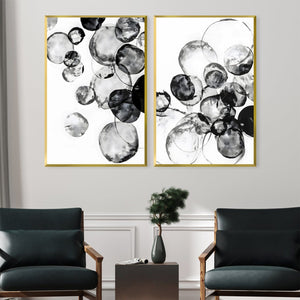 Monochrome Magic Canvas Art Clock Canvas