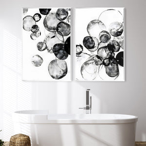 Monochrome Magic Canvas Art Clock Canvas