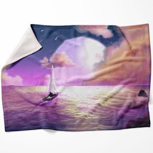 Moonlight Dream Blanket Blanket 75 x 100cm Clock Canvas