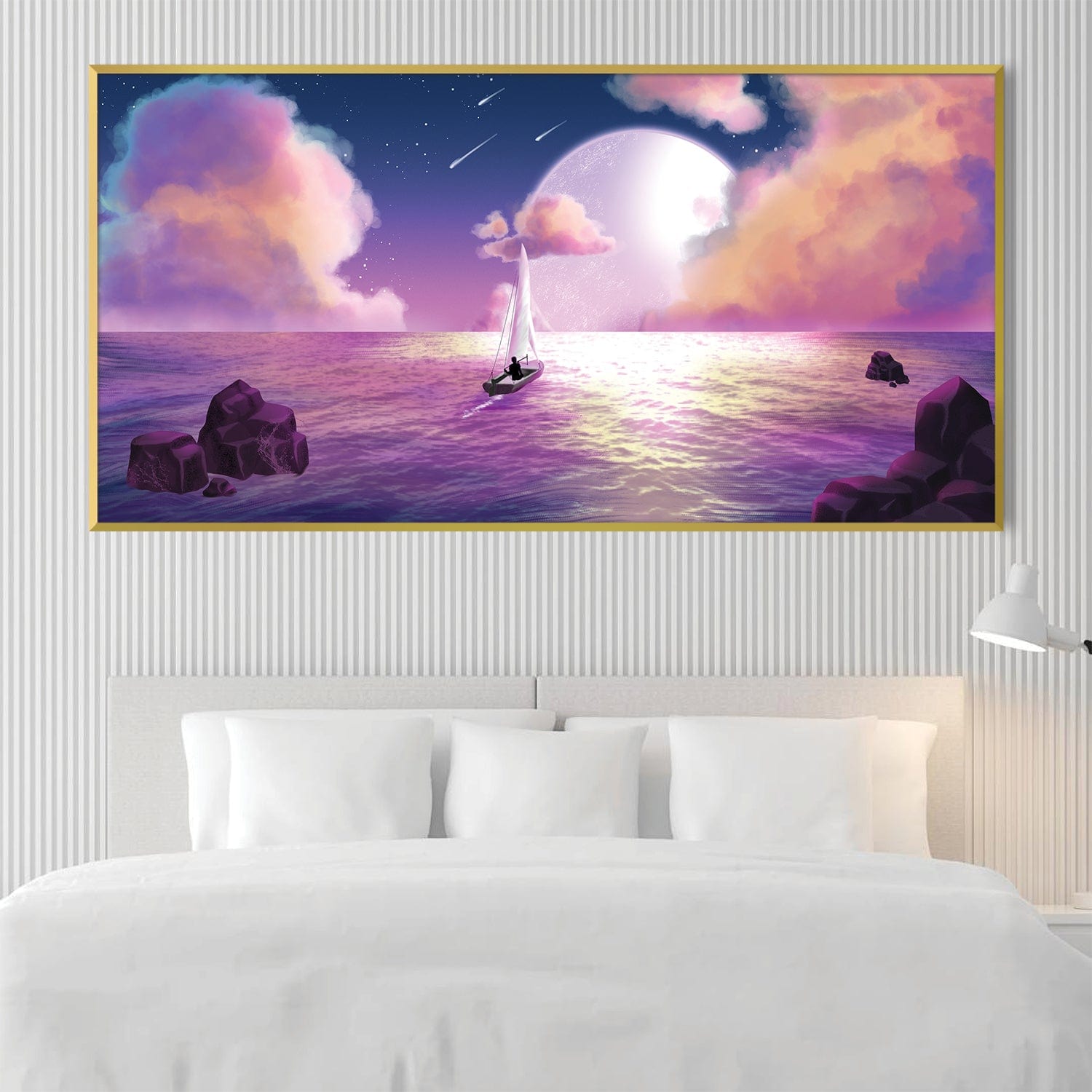 Moonlight Dream Canvas Art Clock Canvas