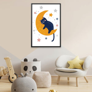 Moonlit Nap Canvas Art 12 x 18in / Canvas Clock Canvas