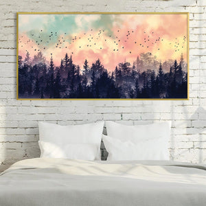 Morning Chorus Canvas Art Clock Canvas
