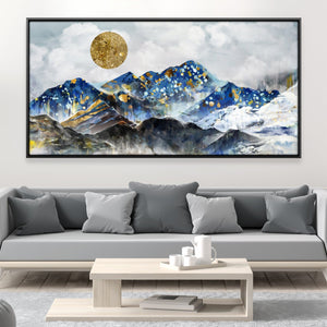 Mountain Beauty Canvas Art Clock Canvas