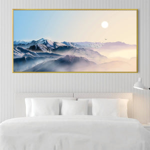Mountain Horizon Canvas - Single Panel Art Clock Canvas
