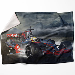 Mountain Racing Blanket Blanket 75 x 100cm Clock Canvas