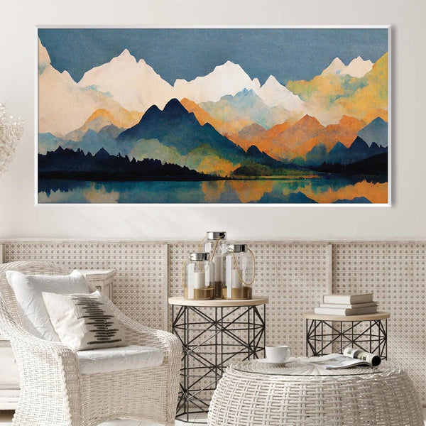 Mountains on Mountains Canvas – ClockCanvas