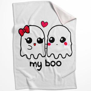 My Boo Blanket Blanket 75 x 100cm Clock Canvas