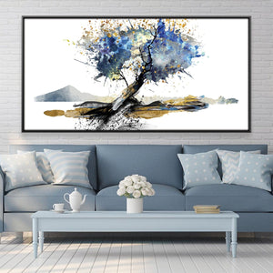 Mystic Branch Canvas Art 50 x 25cm / Rolled Prints Clock Canvas
