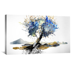 Mystic Branch Canvas Art Clock Canvas