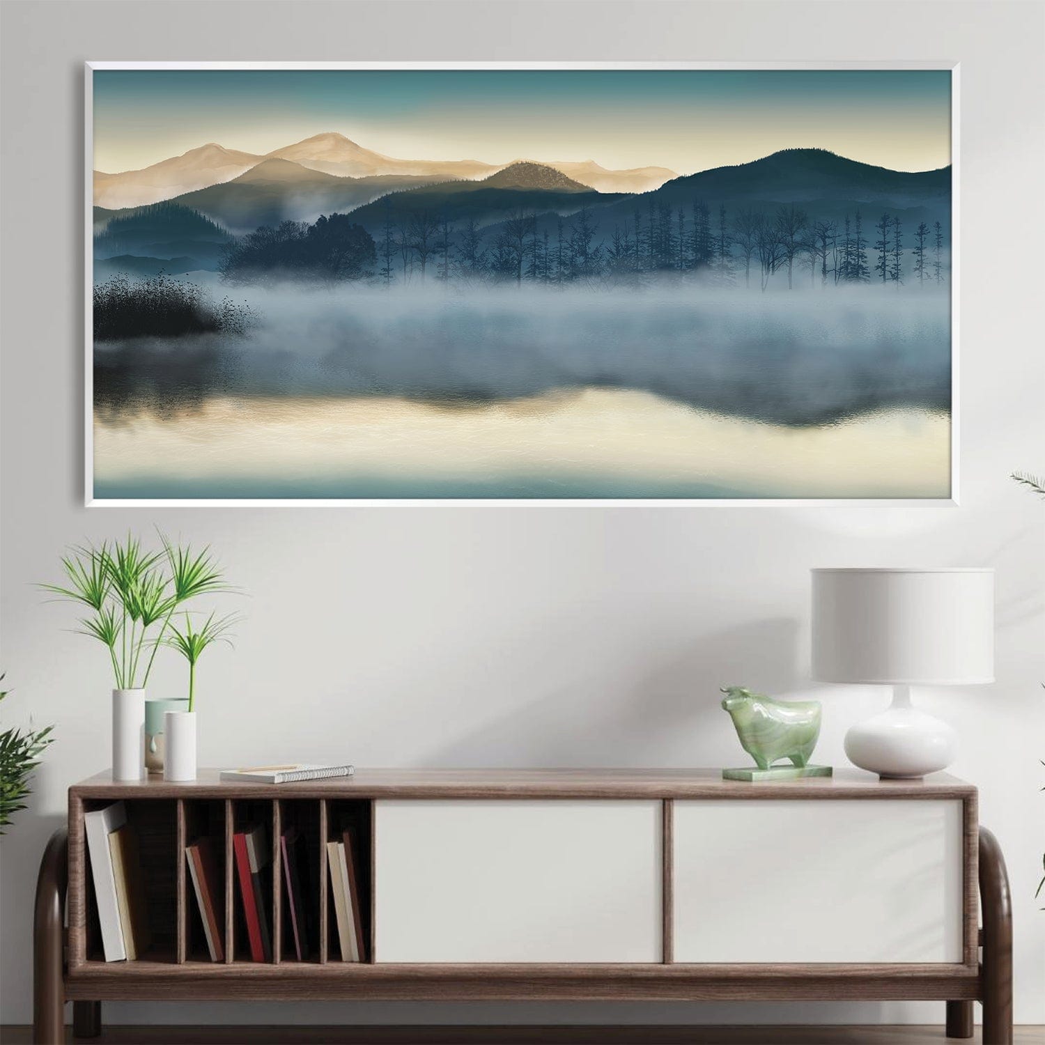 Mystic Waters Canvas Art Clock Canvas