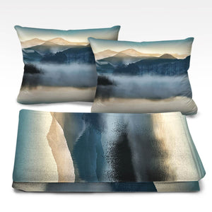 Mystic Waters Dream Home Bundle Bundle 2 Cushions & 1 Blanket Clock Canvas