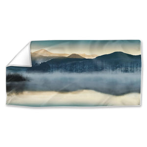 Mystic Waters Easy Build Frame Posters, Prints, & Visual Artwork Fabric Print Only / 40 x 20in Clock Canvas