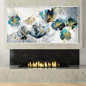 Mystical Pollen Garden Canvas Art Clock Canvas