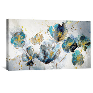 Mystical Pollen Garden Canvas Art Clock Canvas