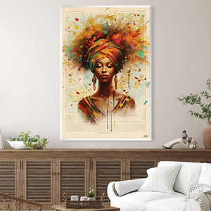 Naaomi Canvas Art Clock Canvas