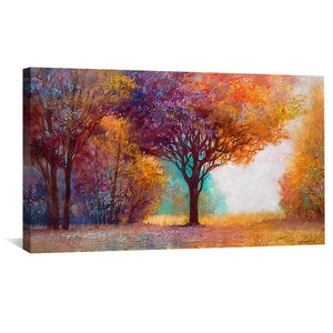 Nature's Kaleidoscope Canvas Art Clock Canvas