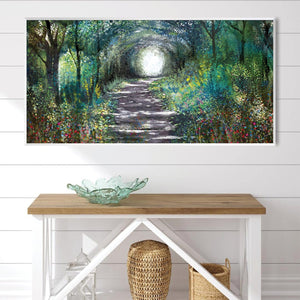 Nature's Tunnel Canvas Art Clock Canvas
