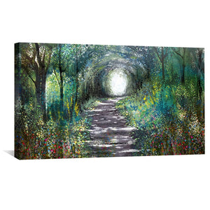 Nature's Tunnel Canvas Art Clock Canvas